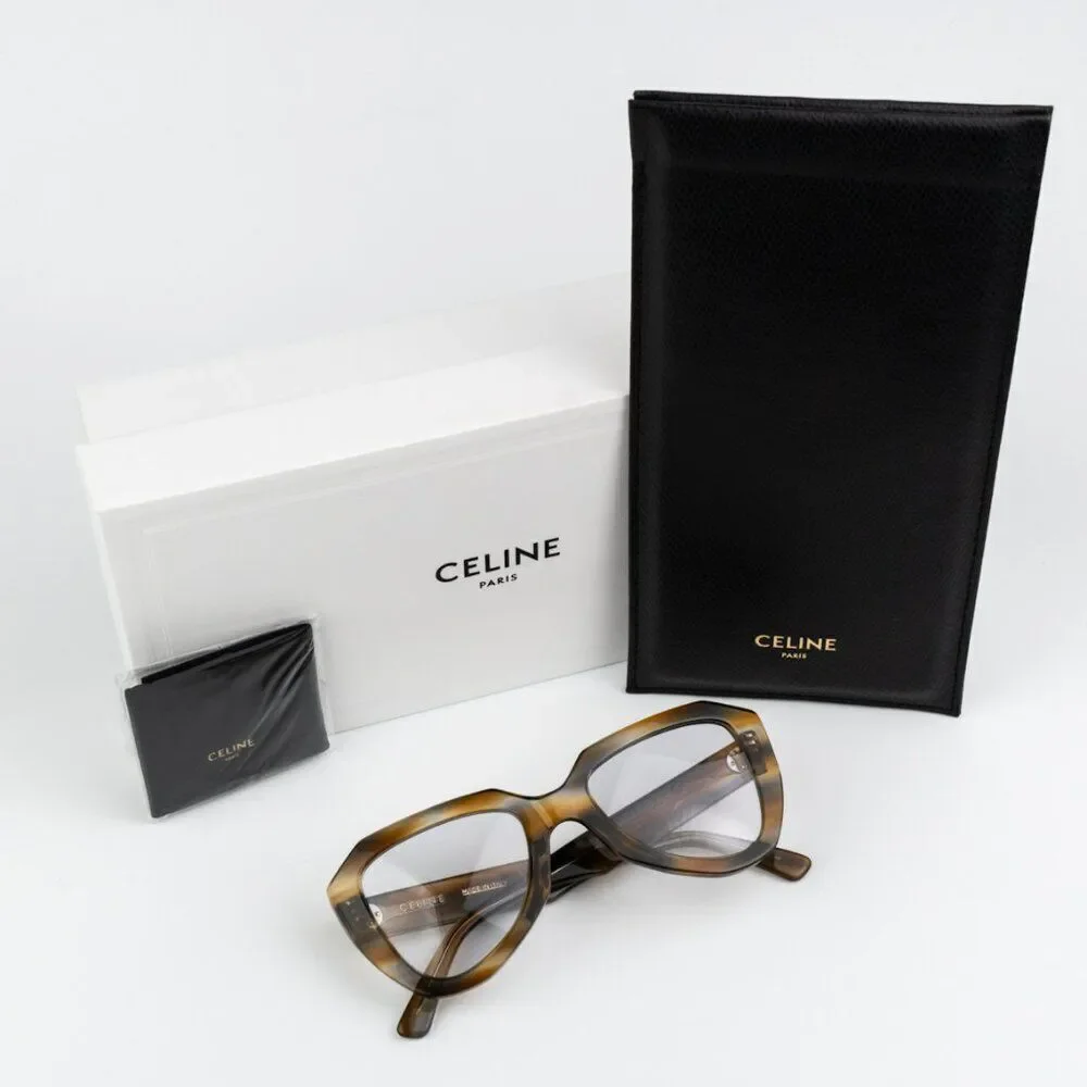 SALE! NEW Celine CL40046U 55A Coloured Havana Smoke Photochromatic Sunglasses